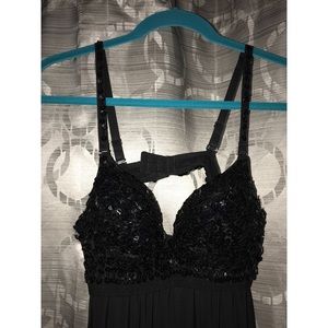 Sequin black bra-top dress!